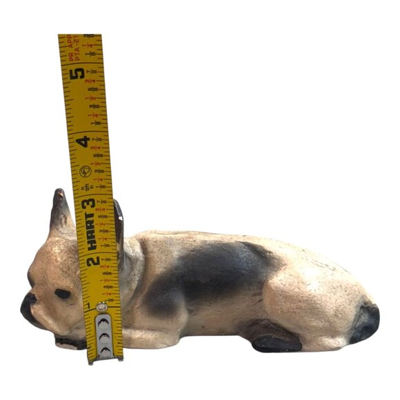 Vintage Miniature French Bulldog Figurine Sculpture Frenchie White Black Dog SEE - Picture 5 of 10